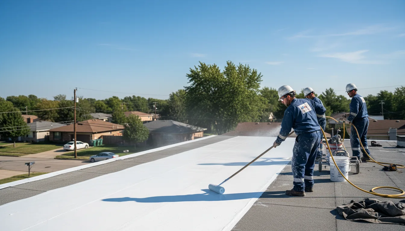 Commercial roof coating in Merritt, MI near me